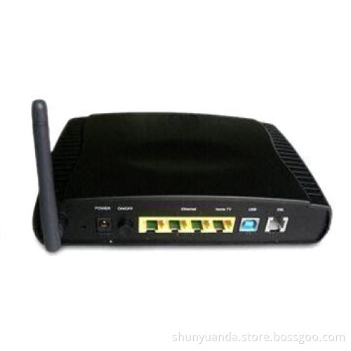 Wireless Modem Router with Four LAN Ports, ADSL2 Modem and 12V AC at 1,200mAh Output Voltage